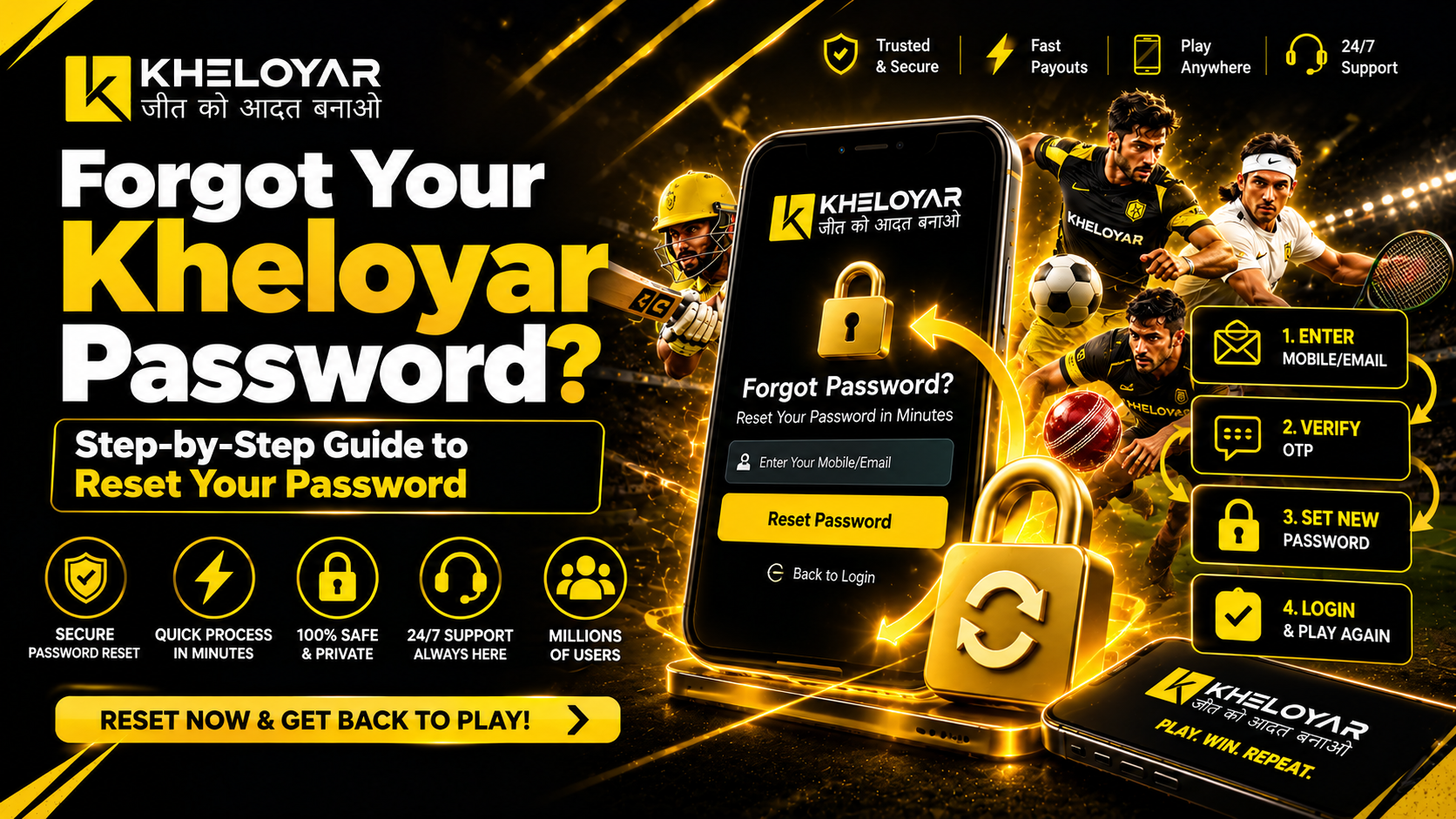 Forgot your Kheloyar password? Step-by-step guide to reset your password